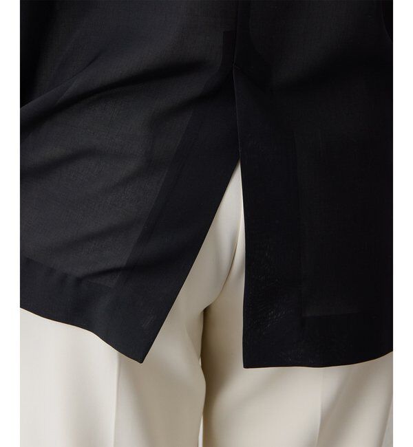 THE PAUSE「【THE PAUSE】シアーハーフスリーブジャケット」|テーラードジャケット|