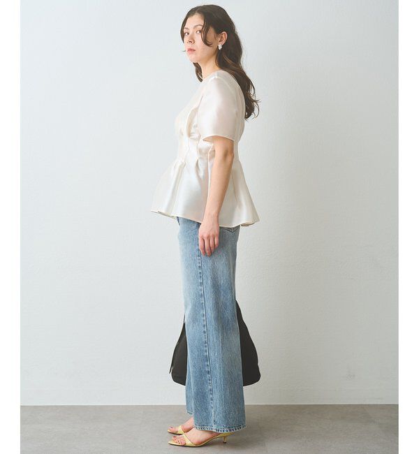  「【インフルエンサーコラボ】オーガンジーペプラムブラウス」|シャツ・ブラウス|