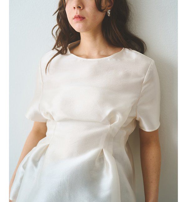  「【インフルエンサーコラボ】オーガンジーペプラムブラウス」|シャツ・ブラウス|