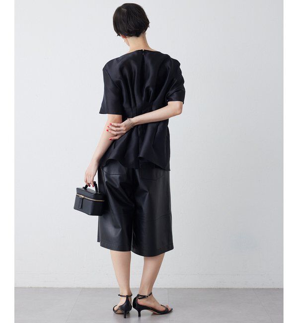  「【インフルエンサーコラボ】オーガンジーペプラムブラウス」|シャツ・ブラウス|