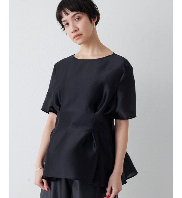  「【インフルエンサーコラボ】オーガンジーペプラムブラウス」|シャツ・ブラウス|