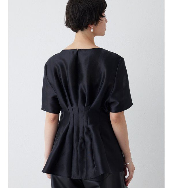  「【インフルエンサーコラボ】オーガンジーペプラムブラウス」|シャツ・ブラウス|