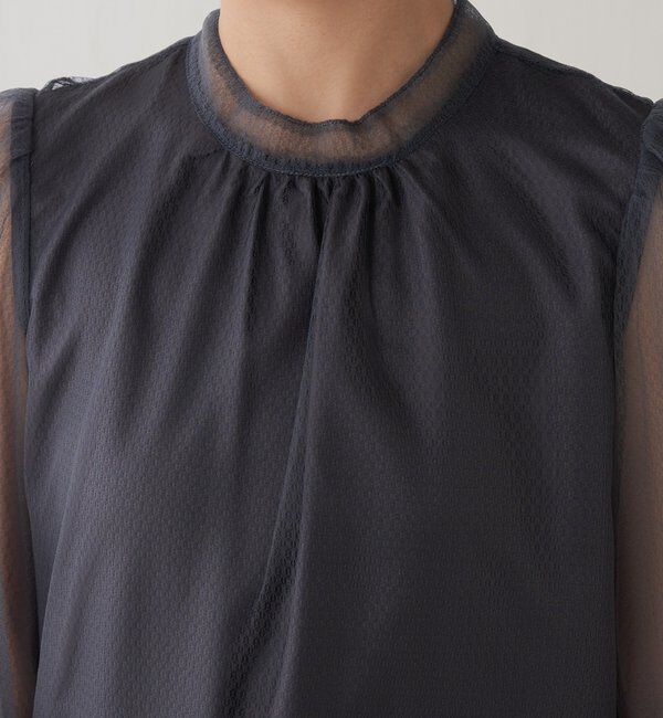  「【オケージョン】柄チュールワンピース」|ワンピース|