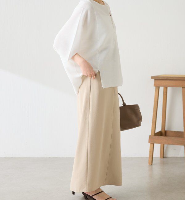  「ジップ変形ドルマンニット」|ニット・セーター|