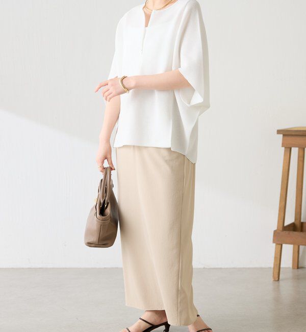  「ジップ変形ドルマンニット」|ニット・セーター|