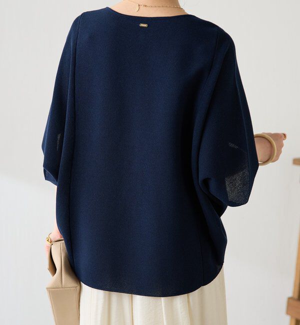  「ジップ変形ドルマンニット」|ニット・セーター|