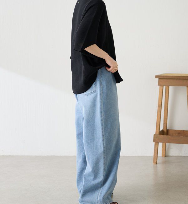  「ジップ変形ドルマンニット」|ニット・セーター|