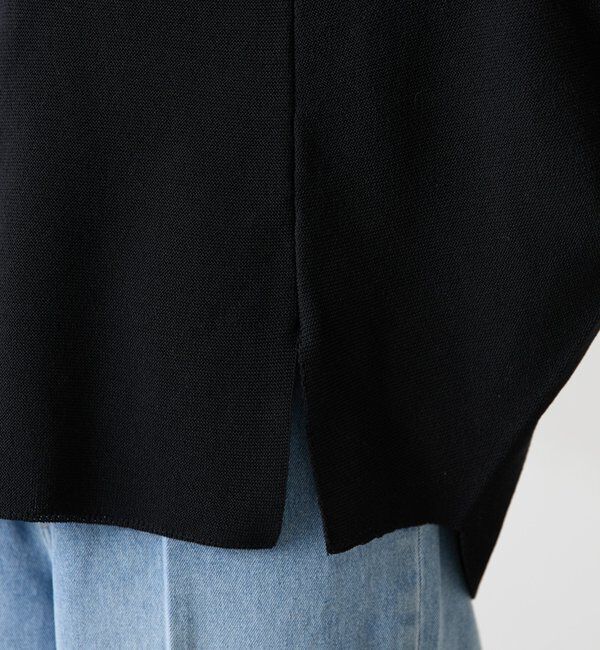  「ジップ変形ドルマンニット」|ニット・セーター|