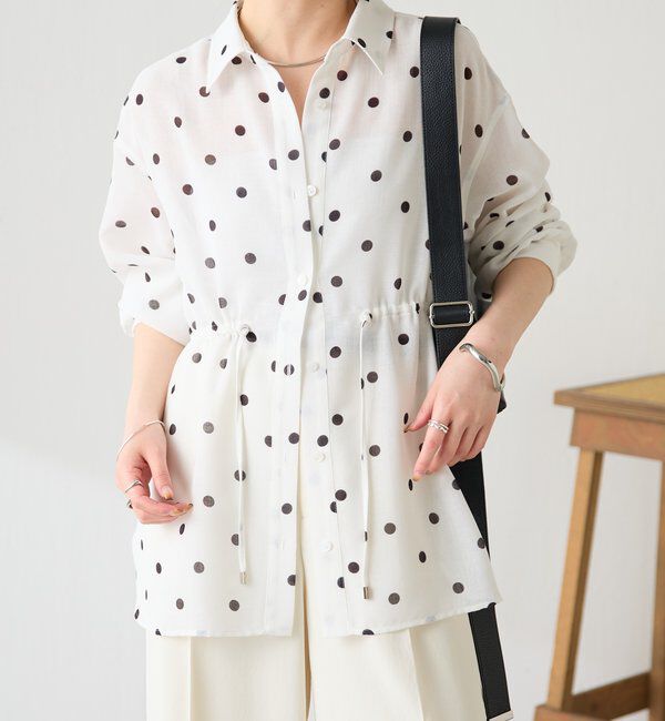  「メッシュドロストシャツ/シアー」|シャツ・ブラウス|