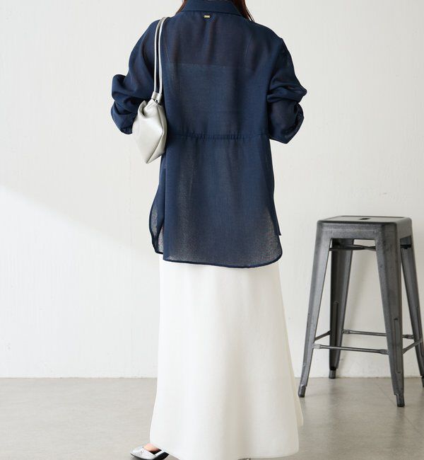  「メッシュドロストシャツ/シアー」|シャツ・ブラウス|