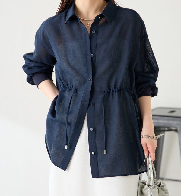  「メッシュドロストシャツ/シアー」|シャツ・ブラウス|