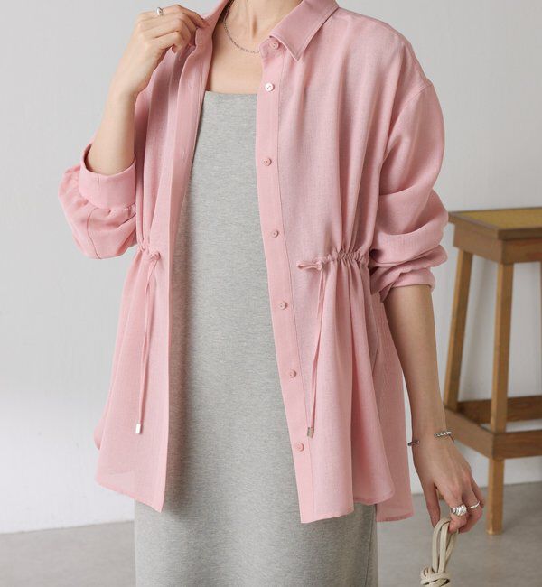  「メッシュドロストシャツ/シアー」|シャツ・ブラウス|