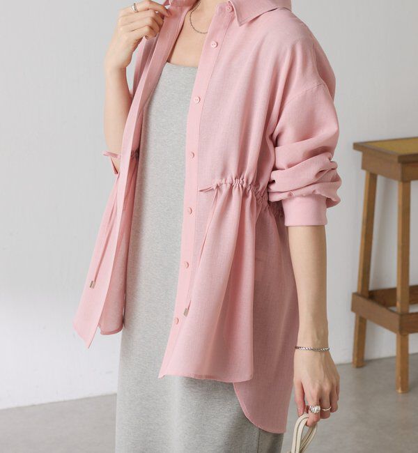  「メッシュドロストシャツ/シアー」|シャツ・ブラウス|