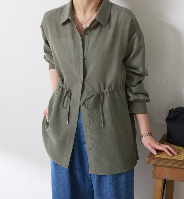  「メッシュドロストシャツ/シアー」|シャツ・ブラウス|