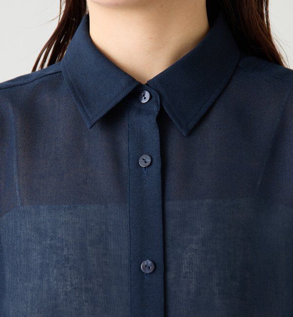  「メッシュドロストシャツ/シアー」|シャツ・ブラウス|