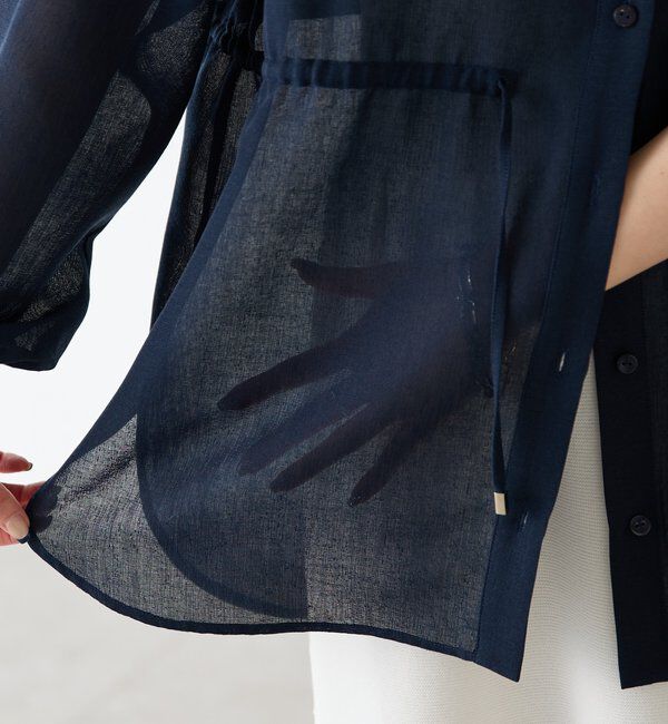  「メッシュドロストシャツ/シアー」|シャツ・ブラウス|