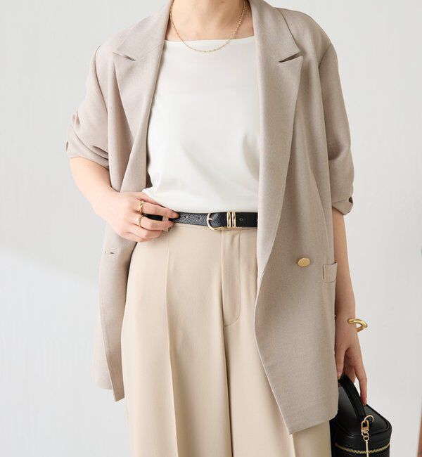  「ストレッチサテンTシャツ」|Tシャツ・カットソー|