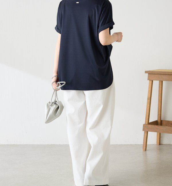  「ストレッチサテンTシャツ」|Tシャツ・カットソー|