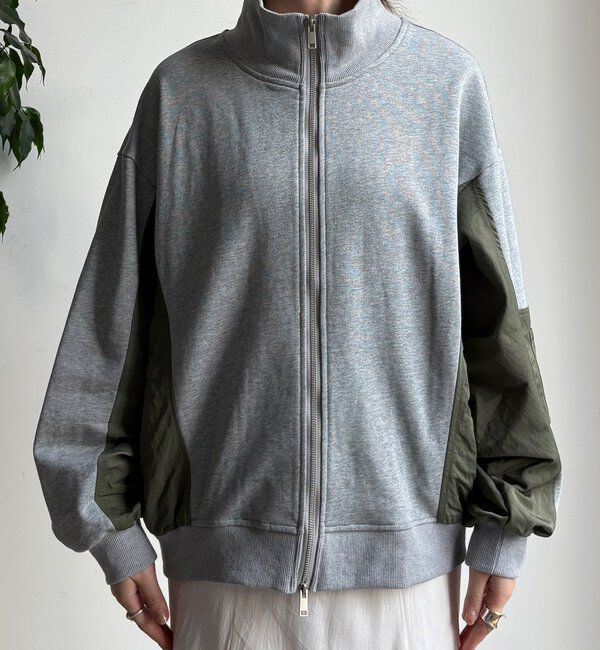  「【WEB限定】異素材切替ダブルジップブルゾン」|ブルゾン・スタジャン|