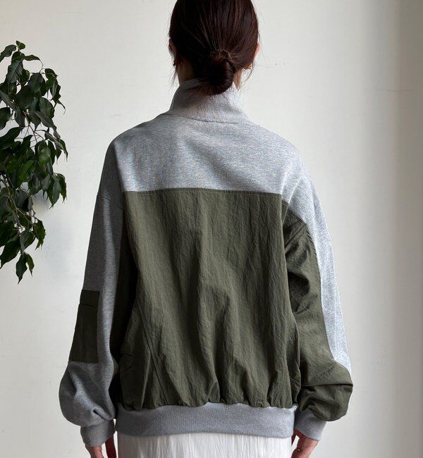  「【WEB限定】異素材切替ダブルジップブルゾン」|ブルゾン・スタジャン|