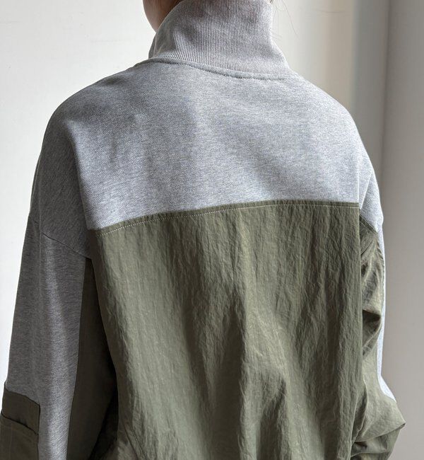  「【WEB限定】異素材切替ダブルジップブルゾン」|ブルゾン・スタジャン|