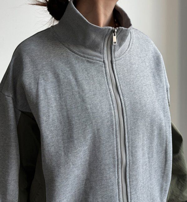  「【WEB限定】異素材切替ダブルジップブルゾン」|ブルゾン・スタジャン|