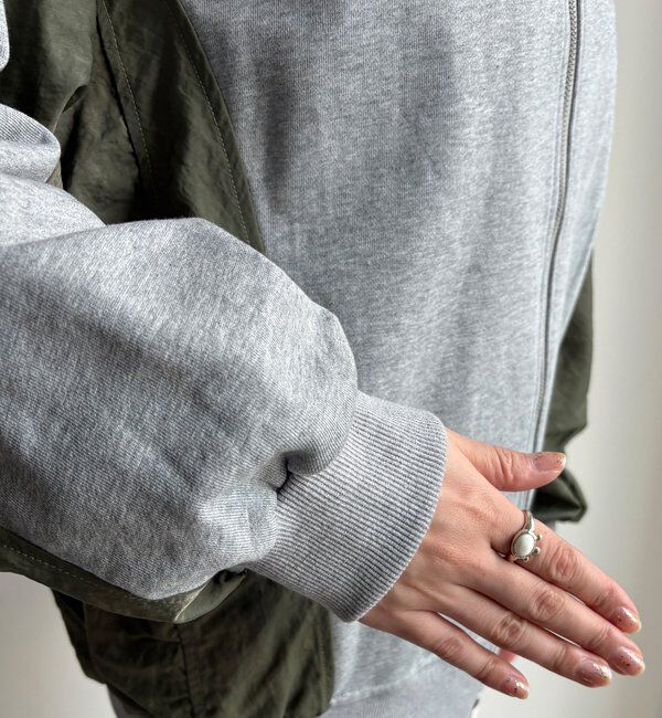  「【WEB限定】異素材切替ダブルジップブルゾン」|ブルゾン・スタジャン|