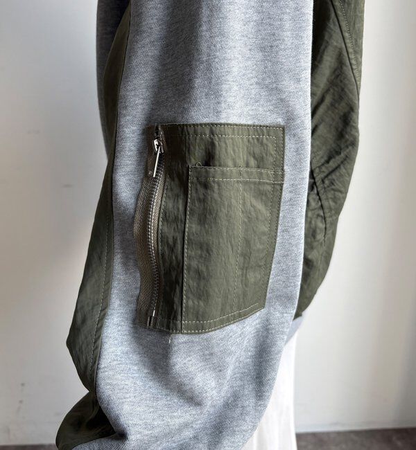  「【WEB限定】異素材切替ダブルジップブルゾン」|ブルゾン・スタジャン|