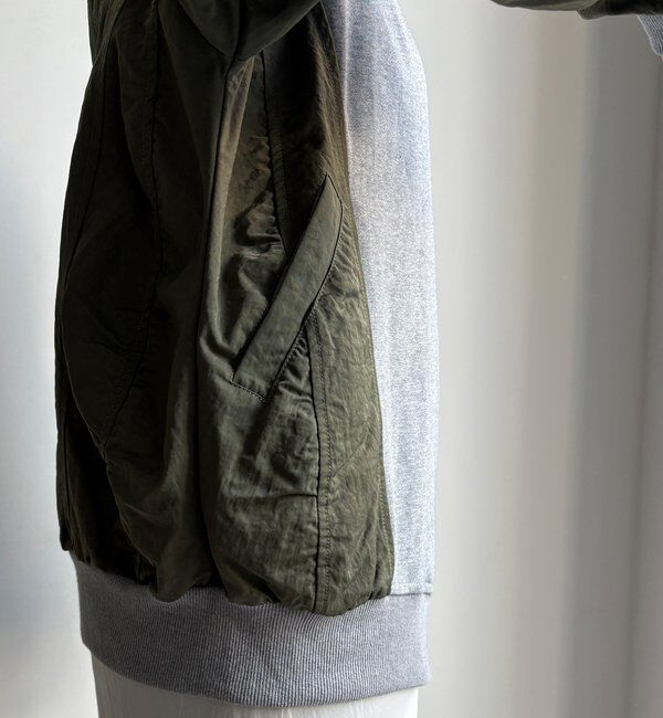  「【WEB限定】異素材切替ダブルジップブルゾン」|ブルゾン・スタジャン|