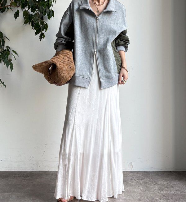  「【WEB限定】異素材切替ダブルジップブルゾン」|ブルゾン・スタジャン|