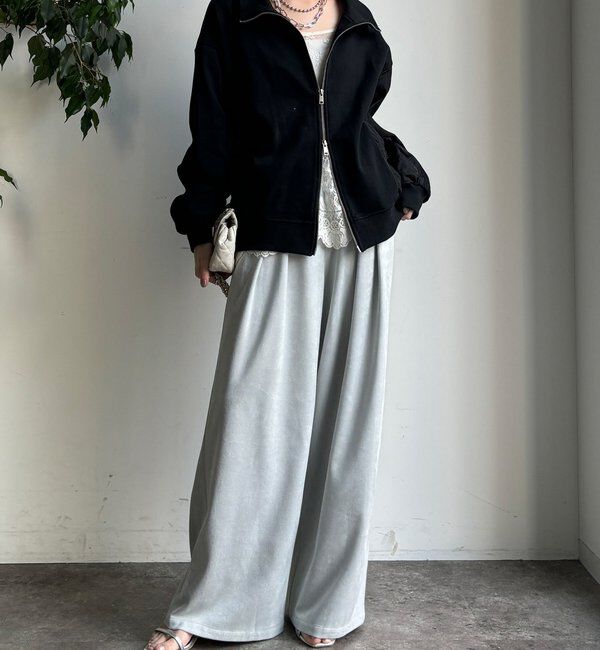  「【WEB限定】異素材切替ダブルジップブルゾン」|ブルゾン・スタジャン|