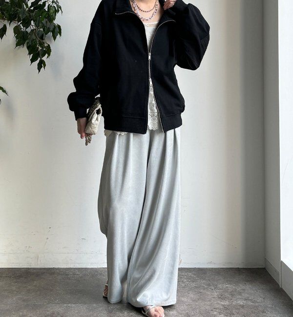  「【WEB限定】異素材切替ダブルジップブルゾン」|ブルゾン・スタジャン|