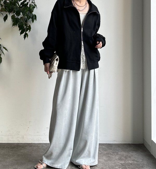  「【WEB限定】異素材切替ダブルジップブルゾン」|ブルゾン・スタジャン|