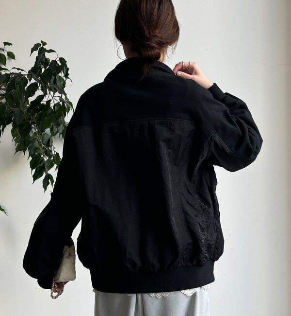  「【WEB限定】異素材切替ダブルジップブルゾン」|ブルゾン・スタジャン|