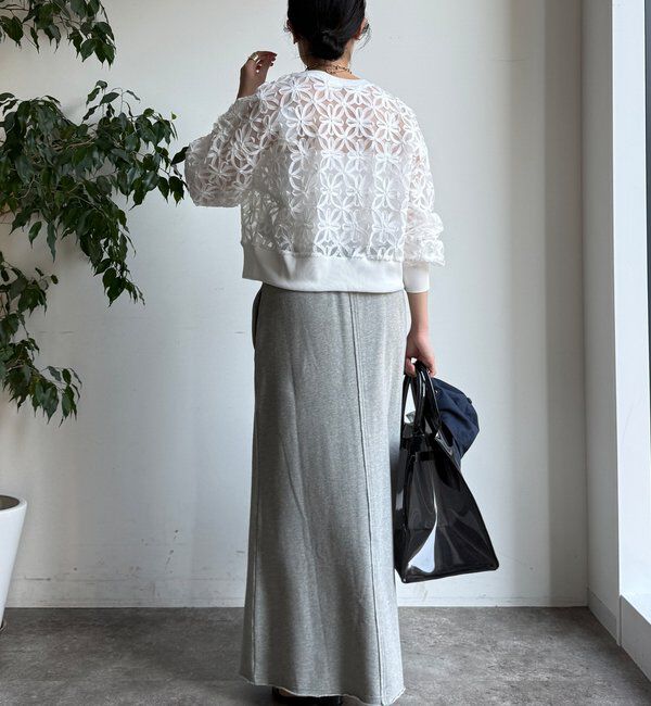  「【WEB限定】フラワーチュールジップブルゾン」|ブルゾン・スタジャン|