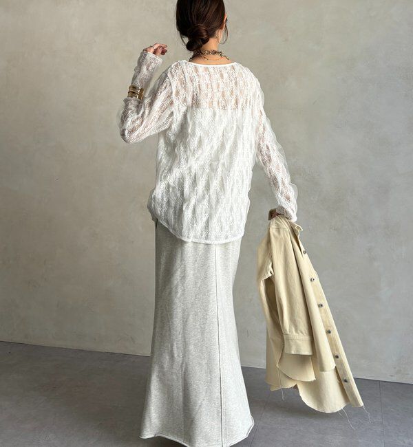  「チュールレースロンTEE」|Tシャツ・カットソー|