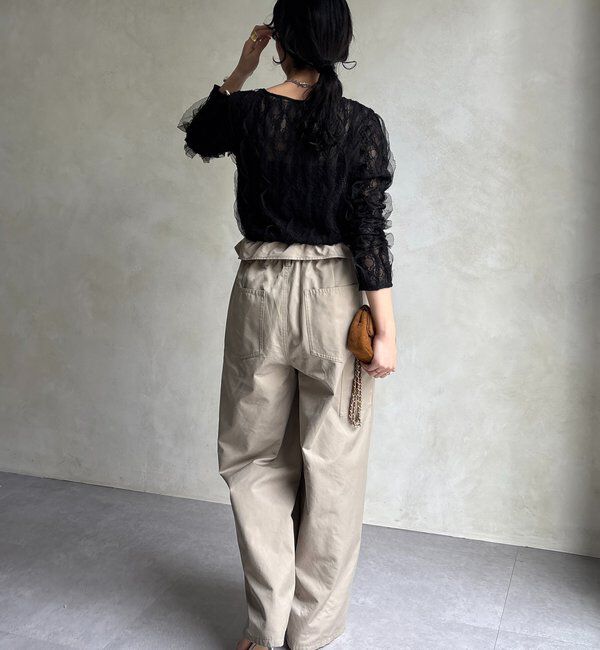  「チュールレースロンTEE」|Tシャツ・カットソー|