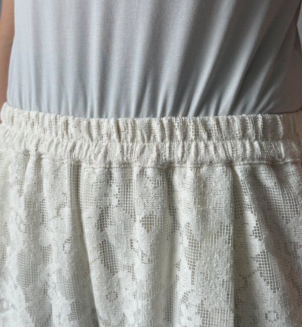  「【WEB限定】フラワーエンブロイダリーイージーパンツ」|チノ|