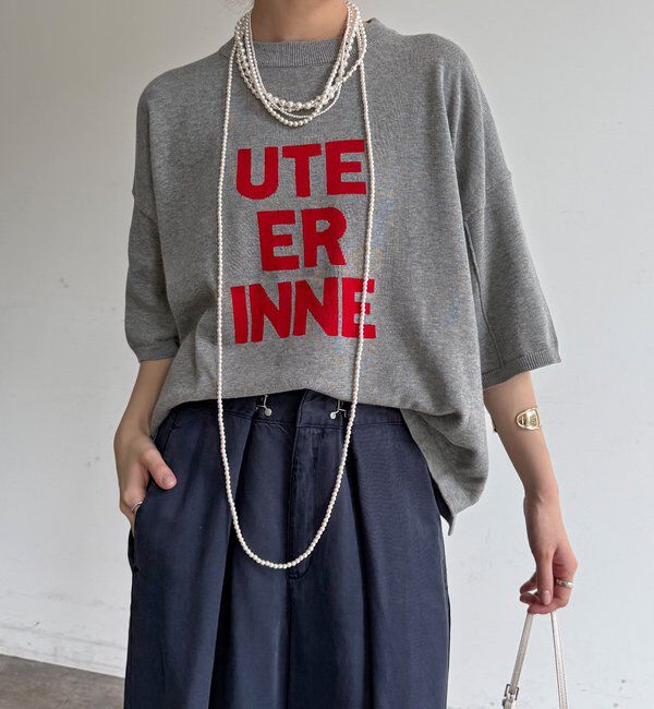  「【WEB限定】ロゴニット」|ニット・セーター|