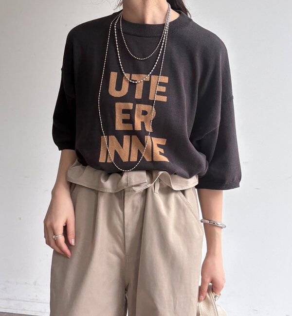  「【WEB限定】ロゴニット」|ニット・セーター|