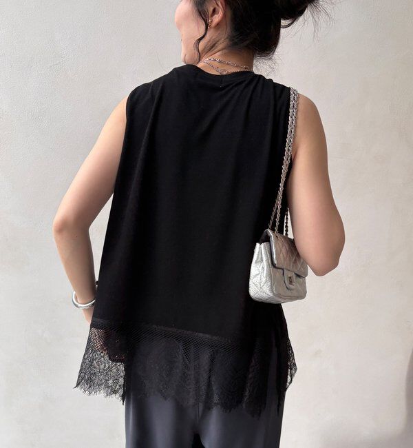  「【セットアップ可能】裾レースタンク」|Tシャツ・カットソー|