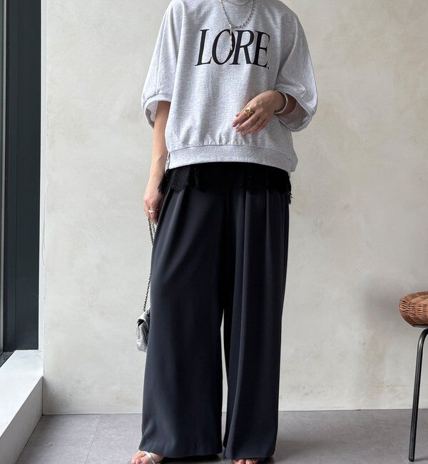  「【セットアップ可能】裾レースタンク」|Tシャツ・カットソー|