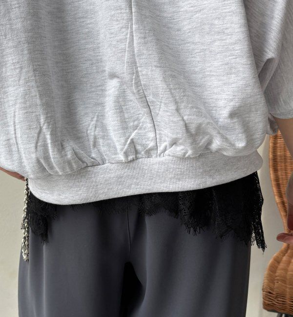  「【セットアップ可能】裾レースタンク」|Tシャツ・カットソー|