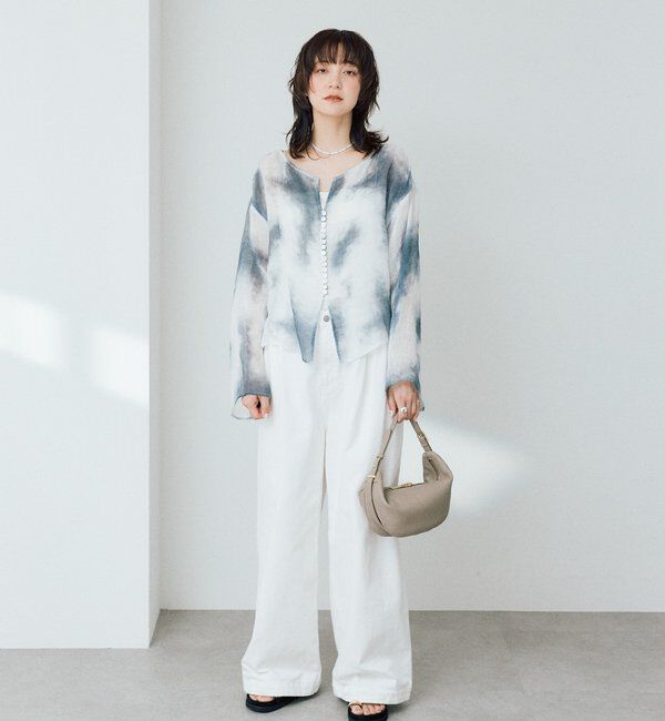  「【A・MONN(アモン)】ホワイトデニムパンツ」|デニム|