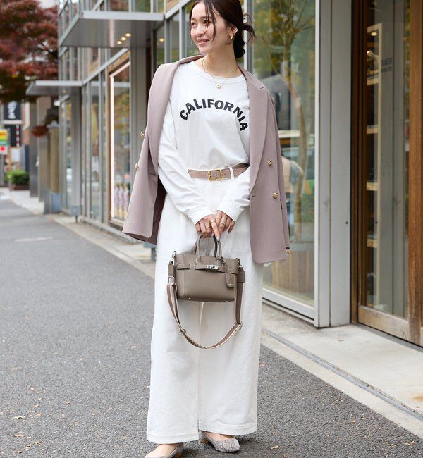  「【A・MONN(アモン)】ホワイトデニムパンツ」|デニム|