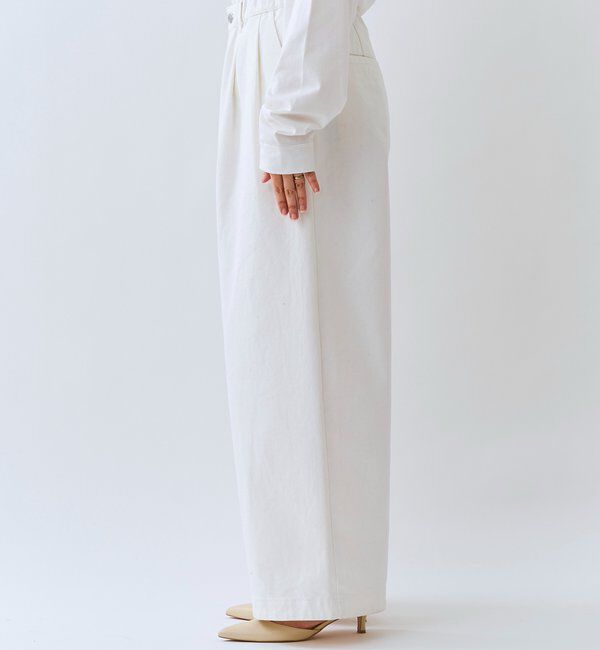  「【A・MONN(アモン)】ホワイトデニムパンツ」|デニム|