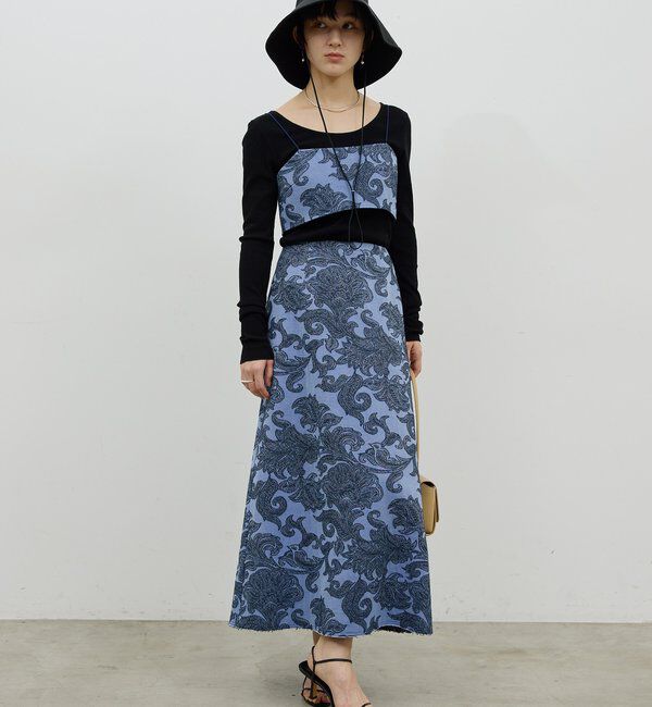  「【セットアップ対応】	ジャガードキャミ」|シャツ・ブラウス|