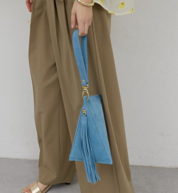  「【Maurizio Taiuti】トライアングルバッグ」|クラッチバッグ|ブルー