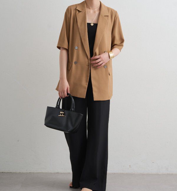  「【＠ld_hrm限定コラボ新色グレー登場】ハーフスリーブジャケット」|テーラードジャケット|