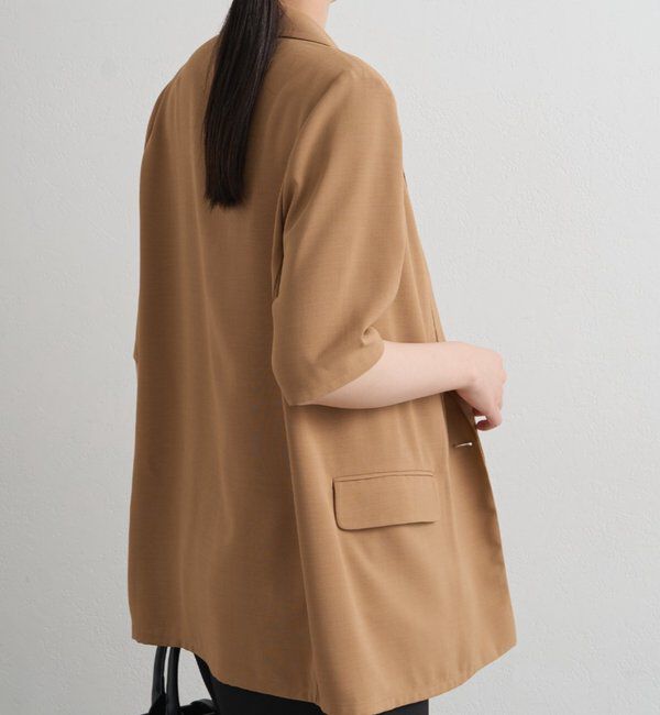  「【＠ld_hrm限定コラボ新色グレー登場】ハーフスリーブジャケット」|テーラードジャケット|